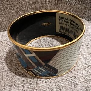 100% Authentic Hermes Enamel Bangle Bracelet